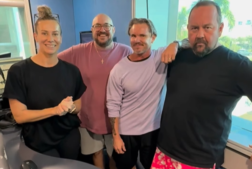 91.1 Hot FM’s Sam Coward and Powderfinger’s Jon Coghill prepare for lock up challenge