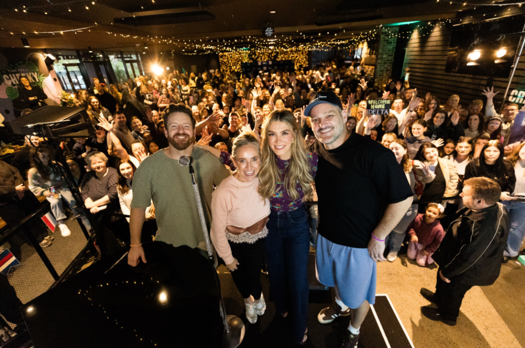 Delta Goodrem headlines live Melbourne show for The Fox’s Brekky in the Burbs