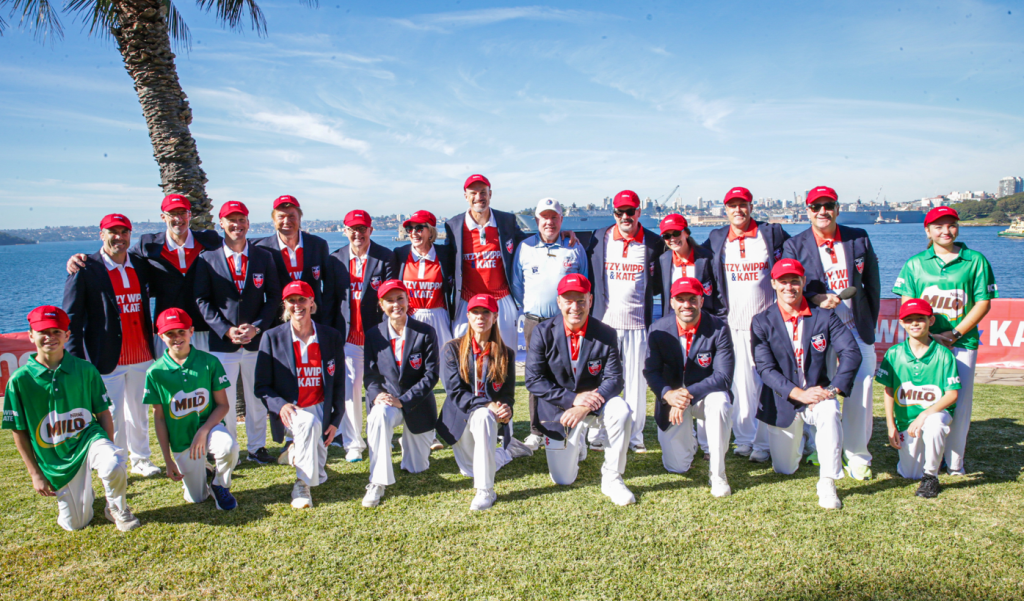 Wippa's cricket team triumphs over PM at Kirribilli House