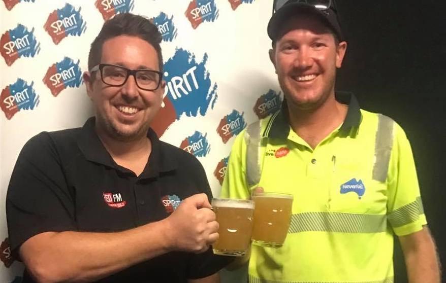 Spirit Karratha's Angie and Pablo compete in a beer brewing competition