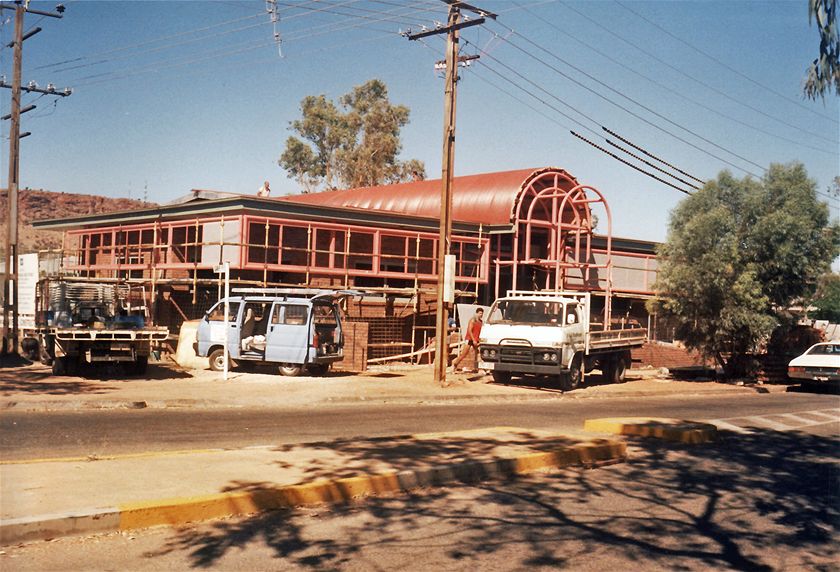 Construction in 1989. pic Rae Allen